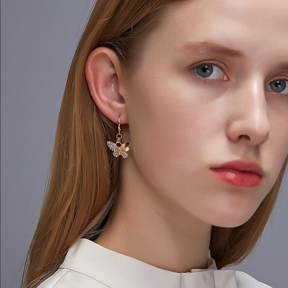 Earrings Butterfly Semi precious Gems Chic! Unique